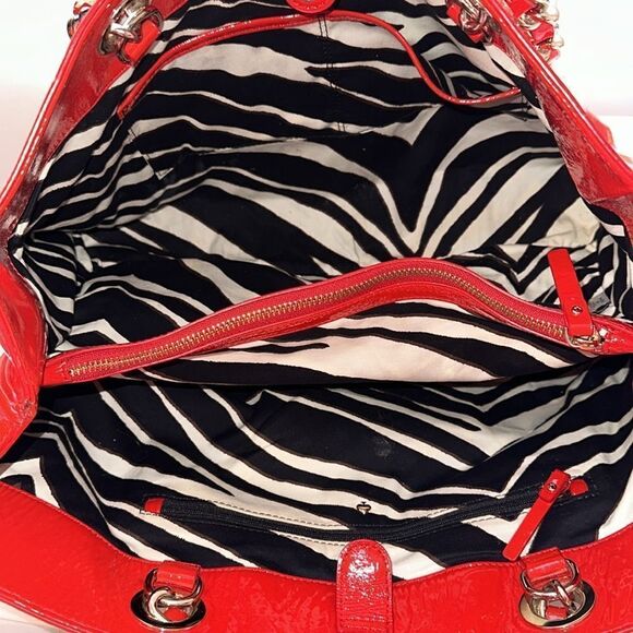 Kate Spade Red Patent Leather Tote - Picture 10 of 14